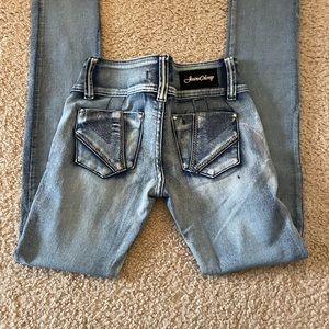 Low rise vintage design jeans